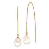 14k-7-8mm-white-teardrop-fw-cultured-pearl-box-chain-threader-earrings-SolomonJeweler-Wichita-KS-CustomJewelry