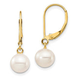 14k-7-8mm-white-round-freshwater-cultured-pearl-leverback-earrings-SolomonJeweler-Wichita-KS-CustomJewelry