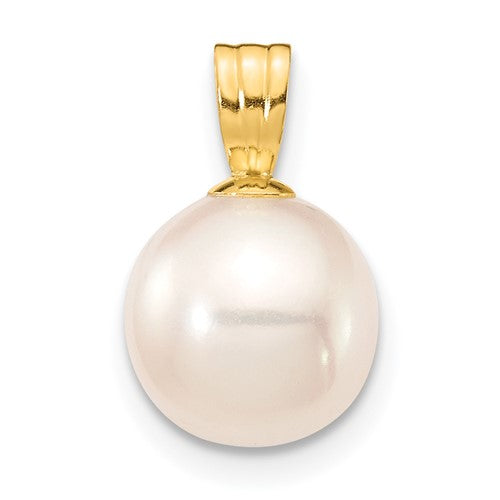 14k-8-9mm-white-round-freshwater-cultured-pearl-pendant-SolomonJeweler-Wichita-KS-CustomJewelry