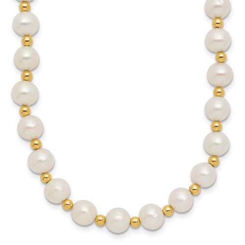 14k-6-7mm-white-near-round-fw-cultured-pearl-bead-necklace-SolomonJeweler-Wichita-KS-CustomJewelry