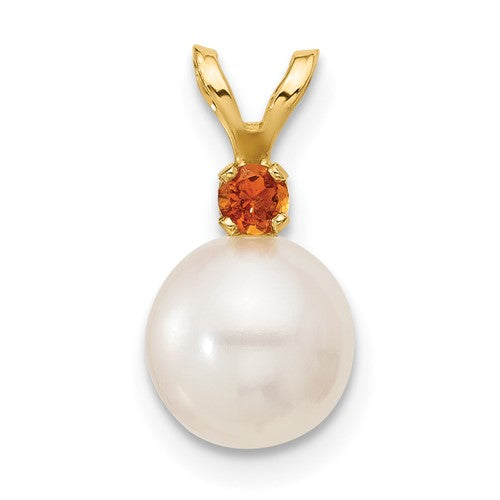 14k-7-7-5mm-white-round-fwc-pearl-citrine-pendant-SolomonJeweler-Wichita-KS-CustomJewelry