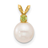 14k-7-7-5mm-white-round-fwc-pearl-peridot-pendant-SolomonJeweler-Wichita-KS-CustomJewelry