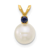 14k-7-7-5mm-white-round-fwc-pearl-sapphire-pendant-SolomonJeweler-Wichita-KS-CustomJewelry