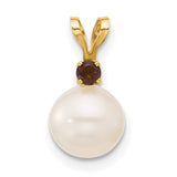 14k-7-7-5mm-white-round-fwc-pearl-smoky-quartz-pendant-SolomonJeweler-Wichita-KS-CustomJewelry