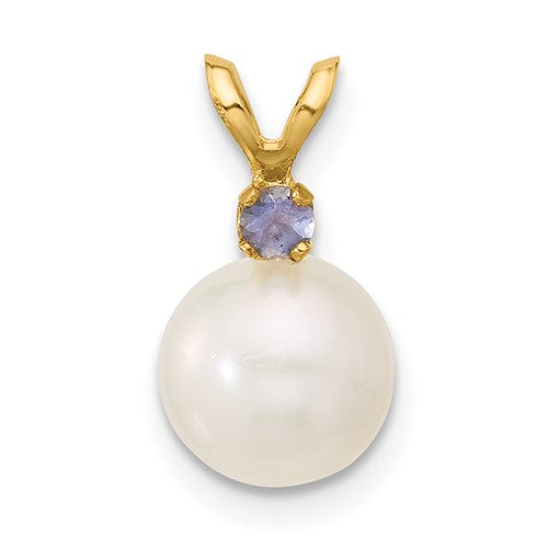 14k-7-7-5mm-white-round-fwc-pearl-tanzanite-pendant-SolomonJeweler-Wichita-KS-CustomJewelry