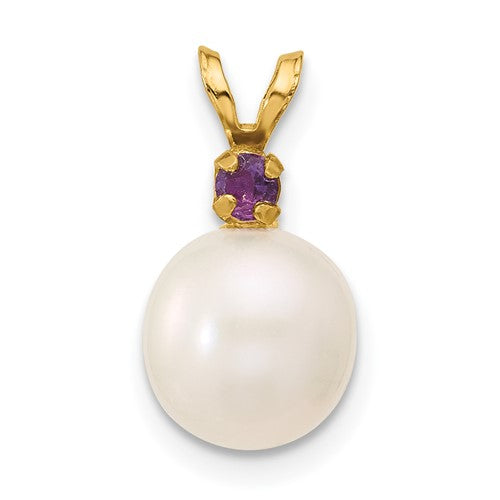 14k-amethyst-8-8-5mm-white-round-fwc-pearl-pendant-SolomonJeweler-Wichita-KS-CustomJewelry