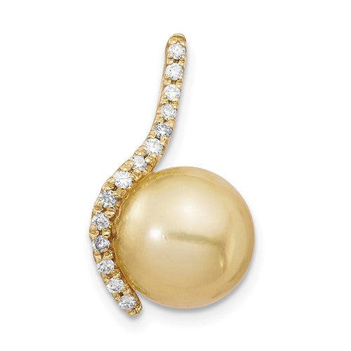 14k-10-11mm-golden-saltwater-cultured-south-sea-pearl-125ct-dia-pendant-SolomonJeweler-Wichita-KS-CustomJewelry