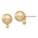 14k-9-10mm-golden-saltwater-cultured-south-sea-pearl-10ct-dia-earrings-SolomonJeweler-Wichita-KS-CustomJewelry