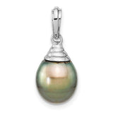 14k-white-gold-9-10mm-teardrop-black-saltwater-tahitian-pearl-pendant-SolomonJeweler-Wichita-KS-CustomJewelry