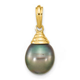 14k-9-10mm-teardrop-black-saltwater-tahitian-pearl-pendant-SolomonJeweler-Wichita-KS-CustomJewelry