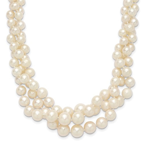 14k-5-9mm-semi-round-white-fwc-pearl-multi-strand-necklace-SolomonJeweler-Wichita-KS-CustomJewelry