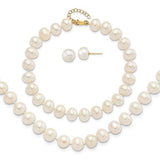 14k-8-9mm-near-rnd-fwc-pearl-earring-w-1in-ext-bracelet-w-2in-necklace-set-SolomonJeweler-Wichita-KS-CustomJewelry