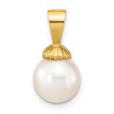 14k-8-9mm-white-round-freshwater-pearl-pendant-SolomonJeweler-Wichita-KS-CustomJewelry