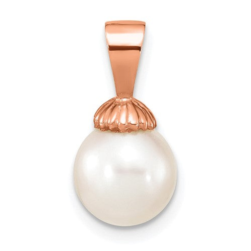 14k-rose-gold-8-9mm-white-round-freshwater-cultured-pearl-pendant-SolomonJeweler-Wichita-KS-CustomJewelry