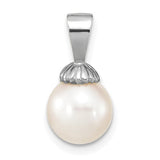 14k-white-gold-8-9mm-white-round-freshwater-cultured-pearl-pendant-SolomonJeweler-Wichita-KS-CustomJewelry