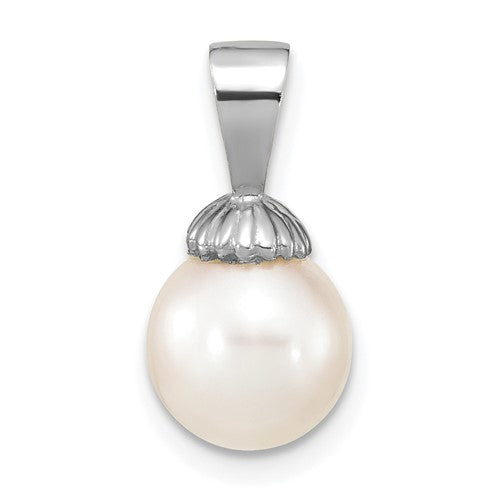 14k-white-gold-8-9mm-white-round-freshwater-cultured-pearl-pendant-SolomonJeweler-Wichita-KS-CustomJewelry