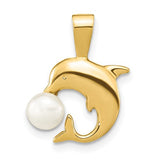 14k-5-6mm-white-button-fwc-pearl-dolphin-pendant-SolomonJeweler-Wichita-KS-CustomJewelry