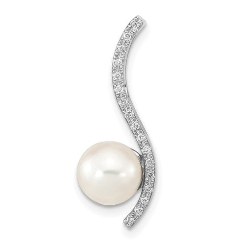 14k-wg-7-8mm-round-white-saltwater-akoya-pearl-06ct-dia-chain-slide-SolomonJeweler-Wichita-KS-CustomJewelry
