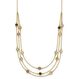14k-smoky-quartz-white-quartz-bt-ci-am-3-strand-17in-necklace-SolomonJeweler-Wichita-KS-CustomJewelry
