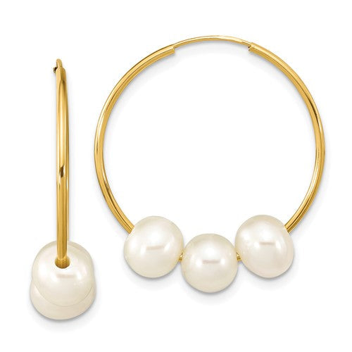 14k-6-7mm-semi-round-white-fwc-pearl-hoop-dangle-earrings-SolomonJeweler-Wichita-KS-CustomJewelry
