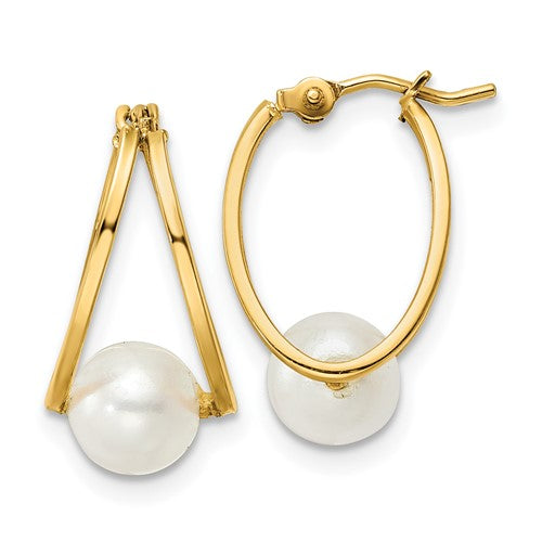 14k-polished-freshwater-cultured-pearl-hoop-earrings-SolomonJeweler-Wichita-KS-CustomJewelry