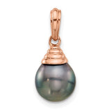 14k-rose-gold-9-10mm-teardrop-black-saltwater-tahitian-pearl-pendant-SolomonJeweler-Wichita-KS-CustomJewelry