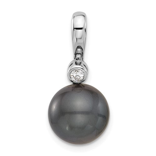14k-wg-11-12mm-round-blk-saltwater-tahitian-pearl-05ct-diamond-pendant-SolomonJeweler-Wichita-KS-CustomJewelry