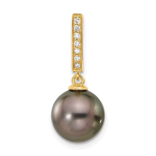 14k-10-11mm-round-blk-tahitian-pearl-07ct-diamond-dangle-chain-slide-SolomonJeweler-Wichita-KS-CustomJewelry