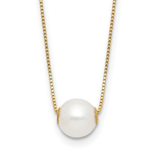 14k-7-8mm-round-white-freshwater-cultured-pearl-18in-necklace-SolomonJeweler-Wichita-KS-CustomJewelry