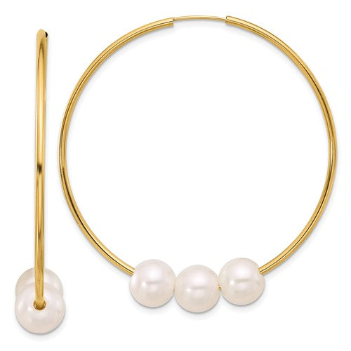 14k-8-9mm-white-round-freshwater-cultured-pearl-infinity-hoop-earrings-SolomonJeweler-Wichita-KS-CustomJewelry