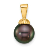 14k-8-9mm-round-blk-tahitian-saltwater-cultured-pearl-pendant-SolomonJeweler-Wichita-KS-CustomJewelry