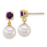 14k-7-8mm-round-white-fwc-pearl-and-amethyst-post-dangle-earrings-SolomonJeweler-Wichita-KS-CustomJewelry