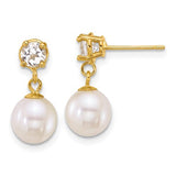 14k-7-8mm-rnd-wht-fwc-pearl-white-topaz-post-dangle-earrings-SolomonJeweler-Wichita-KS-CustomJewelry
