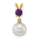 14k-7-8mm-round-white-fwc-pearl-and-amethyst-pendant-SolomonJeweler-Wichita-KS-CustomJewelry