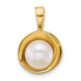 14k-polished-6-7mm-button-freshwater-cultured-pearl-pendant-SolomonJeweler-Wichita-KS-CustomJewelry