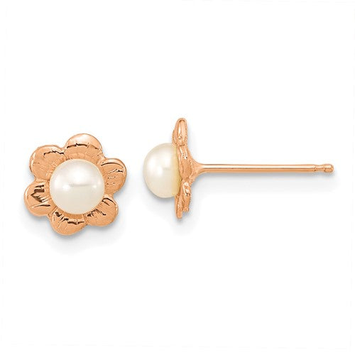 14k-rose-gold-3-4mm-button-white-fwc-pearl-flower-earrings-SolomonJeweler-Wichita-KS-CustomJewelry