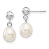 14kw-6-7mm-white-rice-freshwater-cultured-pearl-post-dangle-earrings-SolomonJeweler-Wichita-KS-CustomJewelry