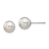14k-white-gold-7-8mm-round-grey-saltwater-akoya-cultured-pearl-earrings-SolomonJeweler-Wichita-KS-CustomJewelry