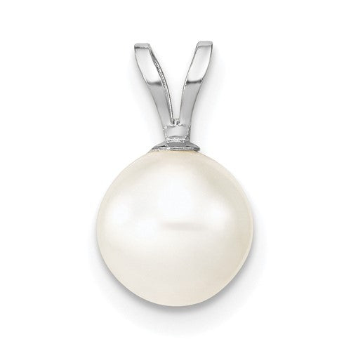14k-wg-7-8mm-round-white-freshwater-cultured-pearl-pendant-SolomonJeweler-Wichita-KS-CustomJewelry