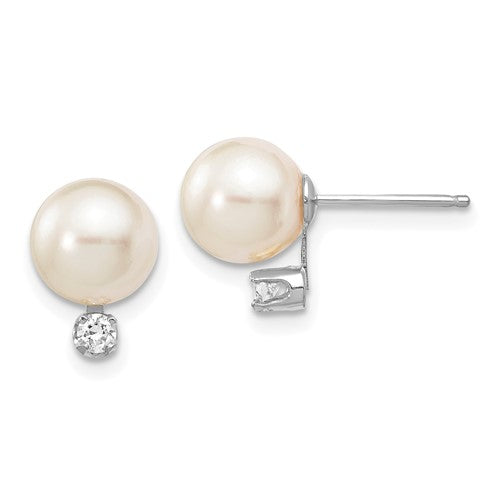 14k-white-gold-7-8mm-round-white-saltwater-akoya-10ct-diamond-earrings-SolomonJeweler-Wichita-KS-CustomJewelry