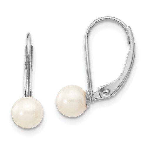 14k-white-gold-5-6mm-round-white-saltwater-akoya-pearl-leverback-earrings-SolomonJeweler-Wichita-KS-CustomJewelry