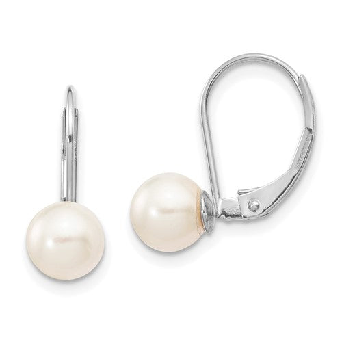 14k-white-gold-6-7mm-round-white-akoya-pearl-leverback-earrings-SolomonJeweler-Wichita-KS-CustomJewelry
