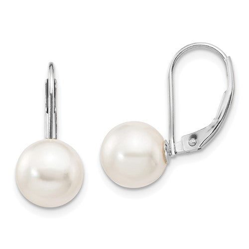 14k-white-gold-8-9mm-round-white-saltwater-akoya-leverback-earrings-SolomonJeweler-Wichita-KS-CustomJewelry