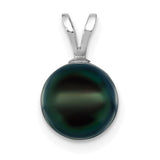 14k-white-gold-8-9mm-round-black-saltwater-akoya-pendant-SolomonJeweler-Wichita-KS-CustomJewelry
