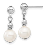 14kw-7-8mm-white-semi-round-freshwater-cultured-pearl-post-dangle-earrings-SolomonJeweler-Wichita-KS-CustomJewelry