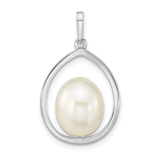 14k-white-gold-8-9mm-rice-freshwater-cultured-pearl-pendant-SolomonJeweler-Wichita-KS-CustomJewelry