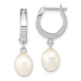14k-white-gold-6-7mm-teardrop-white-fwc-pearl-hoop-dangle-earrings-SolomonJeweler-Wichita-KS-CustomJewelry