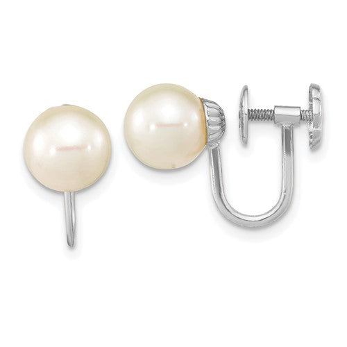 14k-wg-7-8mm-round-white-fw-cultured-pearl-non-pierced-earrings-SolomonJeweler-Wichita-KS-CustomJewelry
