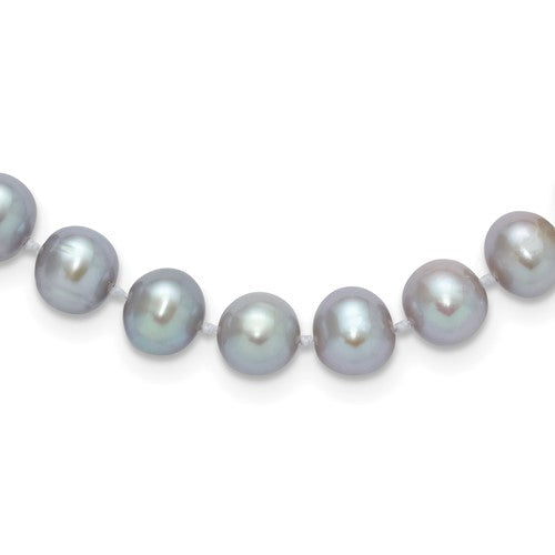 14k-wg-7-8mm-near-round-grey-fwc-pearl-16in-necklace-SolomonJeweler-Wichita-KS-CustomJewelry