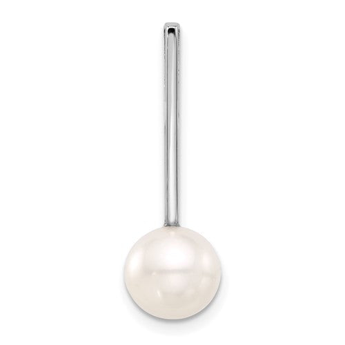14k-white-gold-8-9mm-round-freshwater-cultured-pearl-drop-chain-slide-SolomonJeweler-Wichita-KS-CustomJewelry